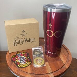 ⚡ Gryffindor House Pride Bundle - Tervis Tumbler, Keychain & Patch⚡